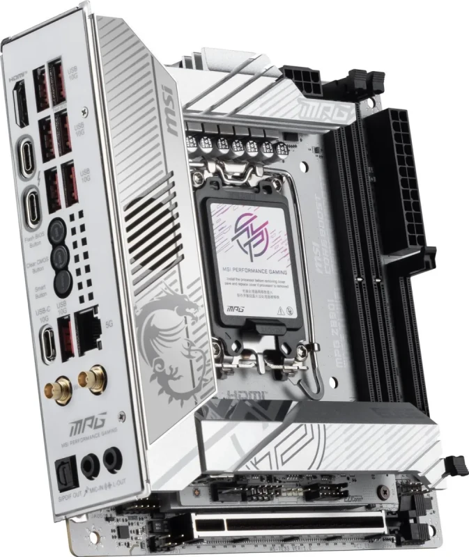MSI MPG Z890I EDGE TI WIFI LGA 1851 Intel Z890 Mini ITX Motherboard - Image 6