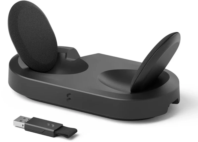 Fractal Design Scape Dark RGB Wireless Gaming Headset w/ Immersive Audio, USB Dongle & BT 5.3, Charging Stand, 40-Hr Battery, compatible with PC, Mac, PS4, PS5, Switch, Mobile - Black (FD-HS-SCA1-01) - Image 8