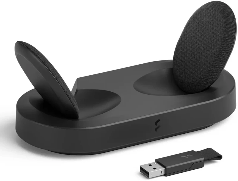 Fractal Design Scape Dark RGB Wireless Gaming Headset w/ Immersive Audio, USB Dongle & BT 5.3, Charging Stand, 40-Hr Battery, compatible with PC, Mac, PS4, PS5, Switch, Mobile - Black (FD-HS-SCA1-01) - Image 9