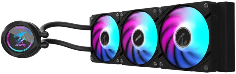 AORUS WATERFORCE II 360 Liquid CPU Cooler, 360mm Radiator with 3x120mm low noise ARGB Fans, compatible with Intel LGA1700, 1851 and AMD AM5 (GP-AORUS WATERFORCE II 360 G2) - Image 2