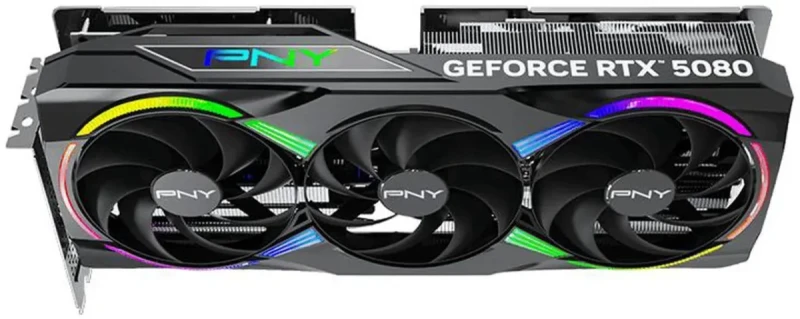 PNY ARGB OC GeForce RTX 5080 16GB 256-Bit GDDR7 DLSS 4.0 PCI Express 5.0 x16 Graphics Card VCG508016TFXXPB1-O - Image 3