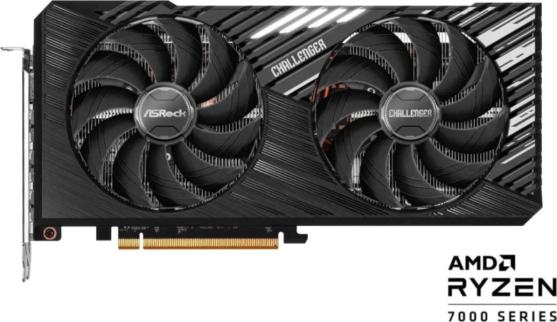 ASRock Challenger Radeon RX 7700 XT 12GB GDDR6 PCI Express 4.0 x16 ATX Graphics Card RX7700XT CL 12GO - Image 2