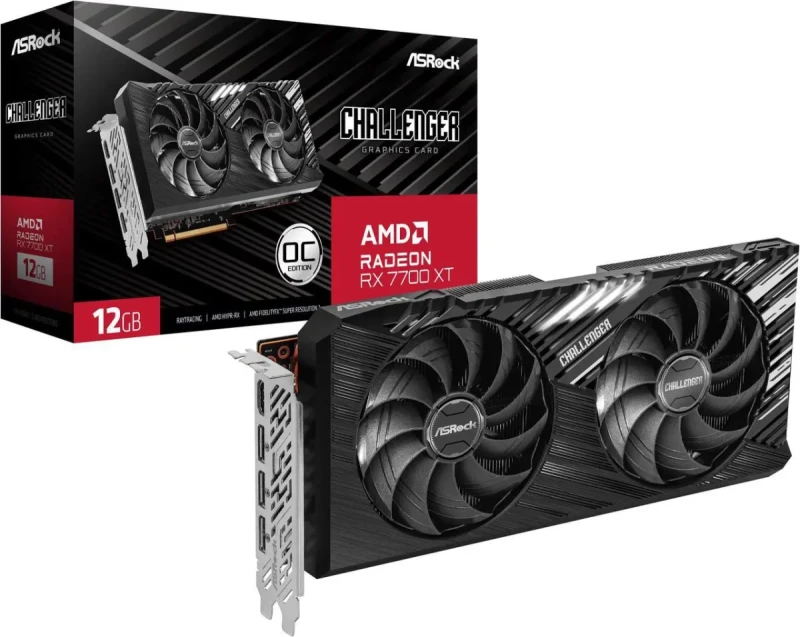 ASRock Challenger Radeon RX 7700 XT 12GB GDDR6 PCI Express 4.0 x16 ATX Graphics Card RX7700XT CL 12GO - Image 9