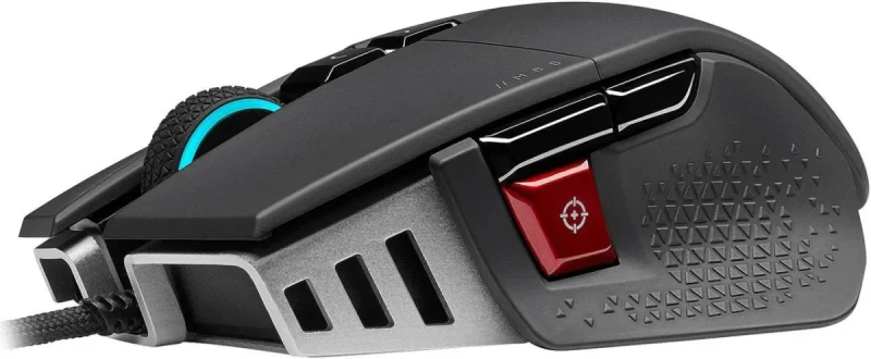 Corsair M65 RGB Ultra Tunable FPS Gaming Mouse Marksman 26,000 DPI Optical Sensor, Optical Switches, AXON Hyper-Processing Technology, Sensor Fusion Control, Tunable Weight System - Black - Image 4