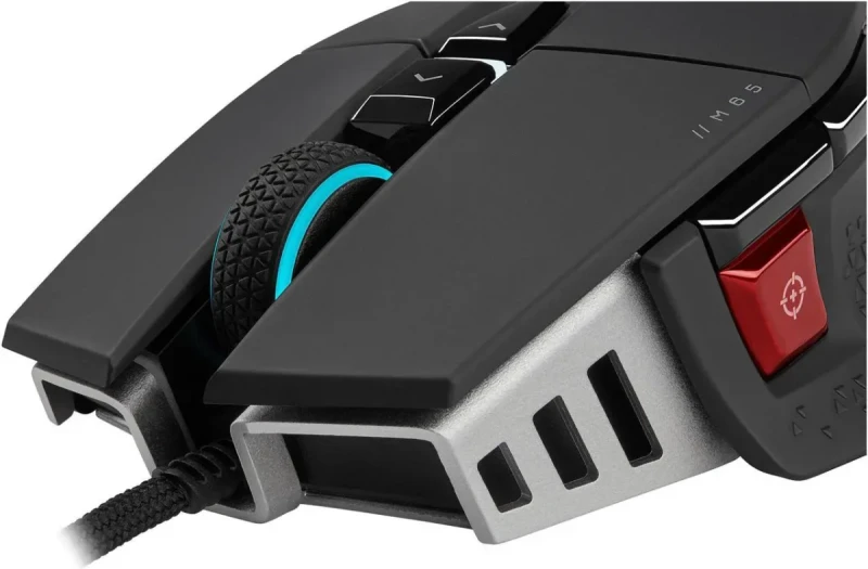 Corsair M65 RGB Ultra Tunable FPS Gaming Mouse Marksman 26,000 DPI Optical Sensor, Optical Switches, AXON Hyper-Processing Technology, Sensor Fusion Control, Tunable Weight System - Black - Image 6