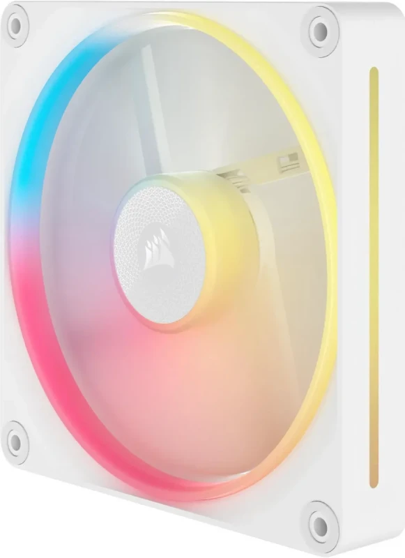 CORSAIR iCUE LINK LX140-R RGB 140mm PWM Reverse Fans Starter Kit - White - Reverse Fan Blade - Dual Light Loops - Easy iCUE LINK Connectivity - Magnetic Dome Bearing - Image 7