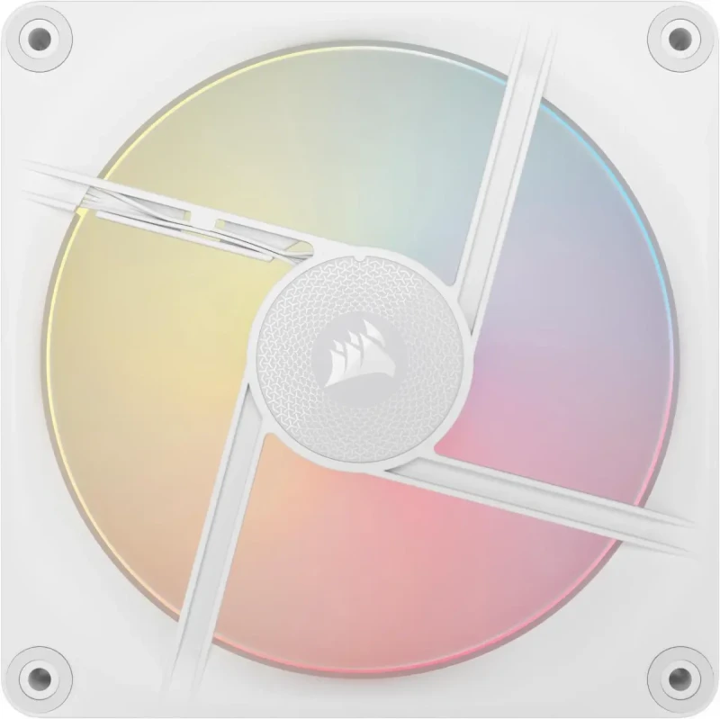 CORSAIR iCUE LINK LX140-R RGB 140mm PWM Reverse Fans Starter Kit - White - Reverse Fan Blade - Dual Light Loops - Easy iCUE LINK Connectivity - Magnetic Dome Bearing - Image 8