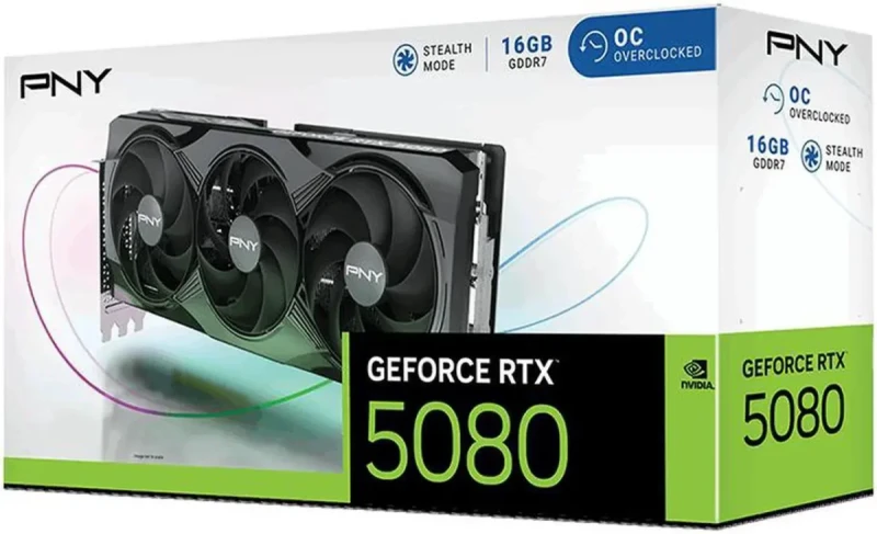 PNY GeForce RTX 5080 OC 16GB 256-Bit GDDR7 DLSS 4.0 PCI Express 5.0 x16 Graphics Card VCG508016TFXPB1-O - Image 10