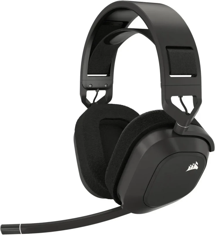 Corsair HS80 MAX Wireless Multiplatform Gaming Headset with Bluetooth - Dolby Atmos - Broadcast Quality Microphone - iCUE Compatible - PC, Mac, PS5, PS4, Mobile - Steel Gray - Image 9