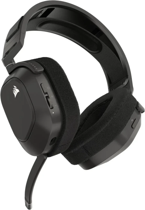 Corsair HS80 MAX Wireless Multiplatform Gaming Headset with Bluetooth - Dolby Atmos - Broadcast Quality Microphone - iCUE Compatible - PC, Mac, PS5, PS4, Mobile - Steel Gray - Image 13