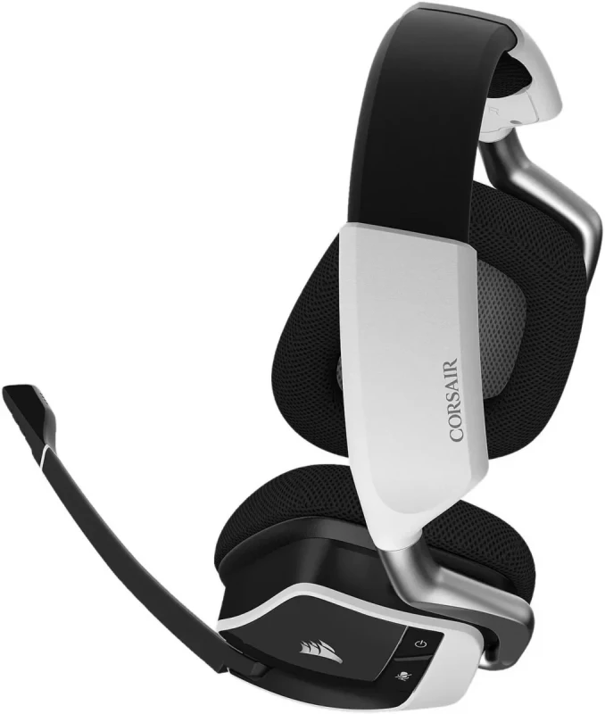 Corsair VOID RGB Elite Wireless Premium Gaming Headset with 7.1 Surround Sound - Discord Certified - Works with PC, PS5 and PS4 - White (CA-9011202-NA) - Image 4
