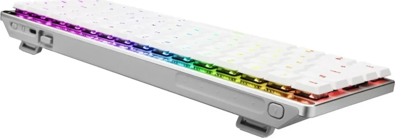 ASUS ROG Falchion RX Low Profile 65% Compact Wireless Gaming Keyboard, Pre-lubed ROG RX Blue Low-Profile Optical Switches, Tri-mode Connection, MacOS Support, ABS Keycaps, RGB-White - Image 6