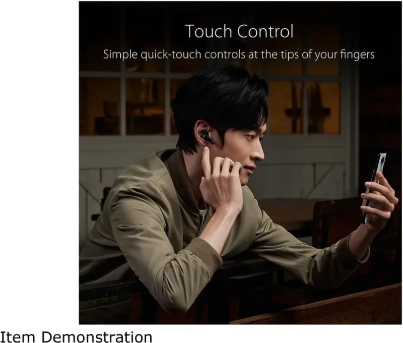 ASUS ROG Cetra True Wireless Gaming Headphones (Low-Latency Bluetooth Earbuds, Active Noise Cancelation, 27-Hour Battery Life, IPX4 Water Resistance, Wireless Charging)- Black - Image 7