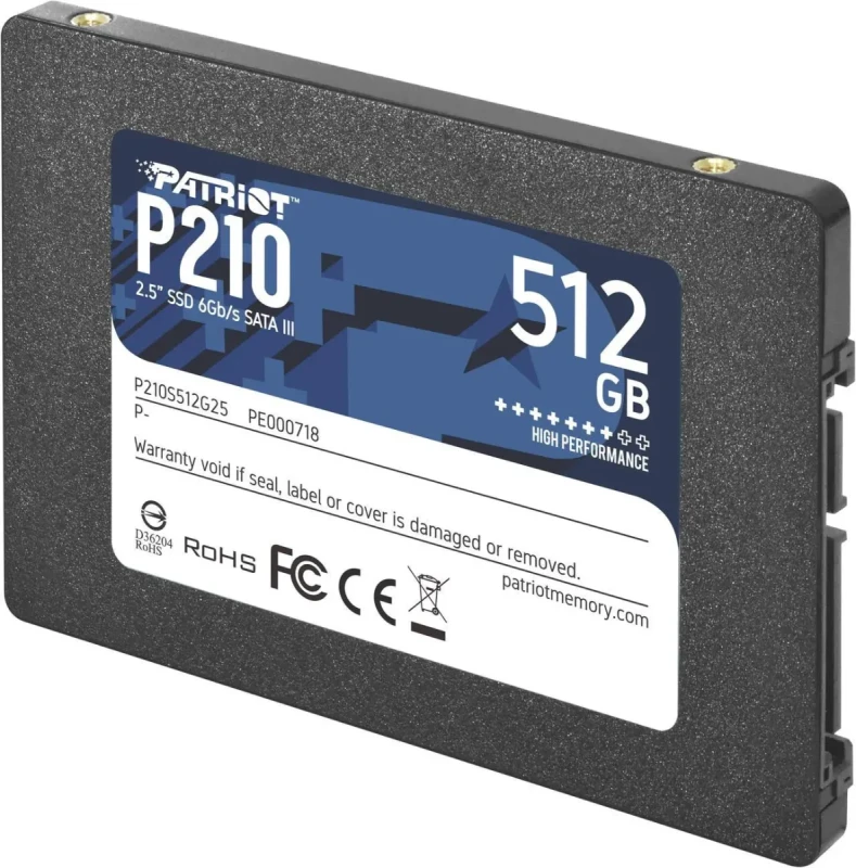 Patriot P210 2.5" 512GB SATA III TLC Internal Solid State Drive (SSD) P210S512G25 - Image 2