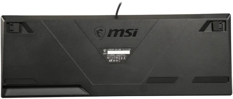 MSI Vigor GK30 Gaming Keyboard - Mechanical Membrane Switches, 6-Zone RGB, Water Repellent & Splash-Proof, 5000 DPI - Black - Image 4