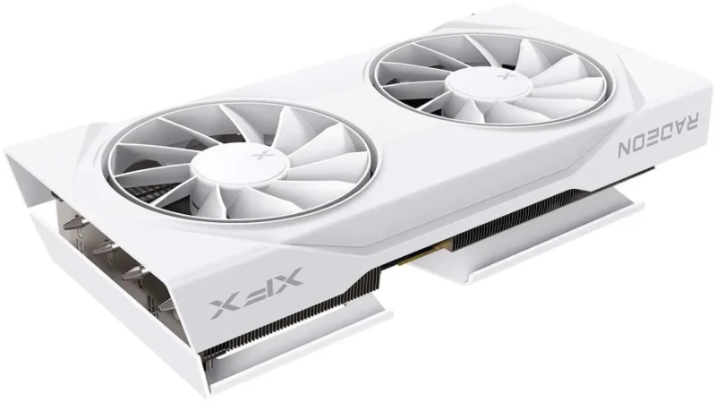 XFX Swift AMD Radeon RX 9060 XT OC White Gaming Edition with 8GB GDDR6 HDMI 2xDP, AMD RDNA 4 RX 9060XT 8GB - Image 2