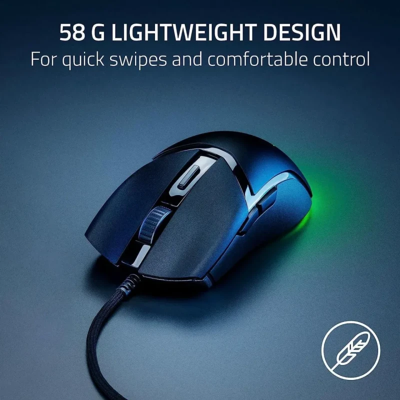 Razer Cobra Wired Gaming Mouse 58g Lightweight Design, Gen-3 Optical Switches, Chroma RGB Lighting, 8500 DPI Optical Sensor - Image 2