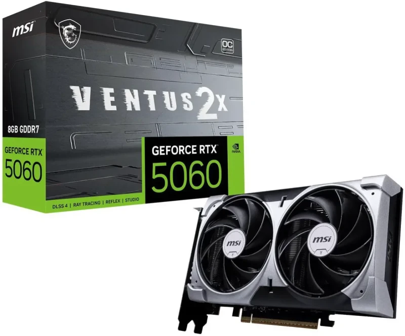 MSI Ventus GeForce RTX 5060 8GB GDDR7 PCI Express 5.0 x 16 (use x8) Graphics Card RTX 5060 8G VENTUS 2X OC - Image 11