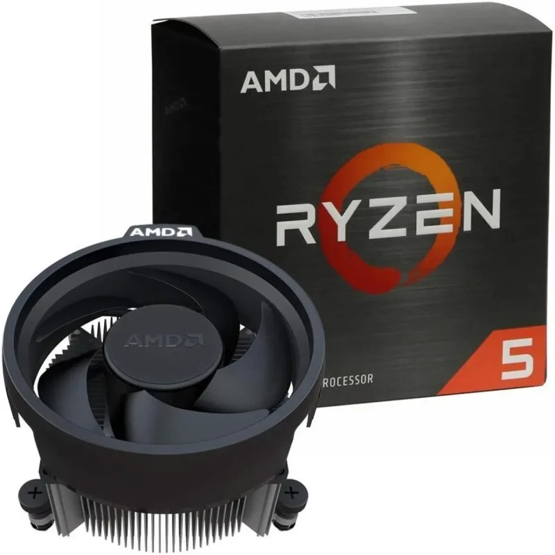 AMD Ryzen 5 5600X 6-Core 12-Thread Desktop Processor - 3.7 GHz Base, 4.6 GHz Boost, 65W TDP, Wraith Stealth Cooler Included - 100-100000065BOX - Image 3