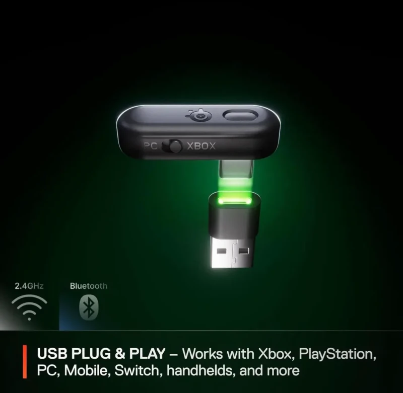 SteelSeries Arctis Nova 3X Wireless Multi-Platform Gaming Headset - Mobile App Control, 40 HR Battery, Neodymium Magnetic Drivers, 2.4GHz/Bluetooth, Xbox, PS5, PC, Switch, Mobile - White - Image 6