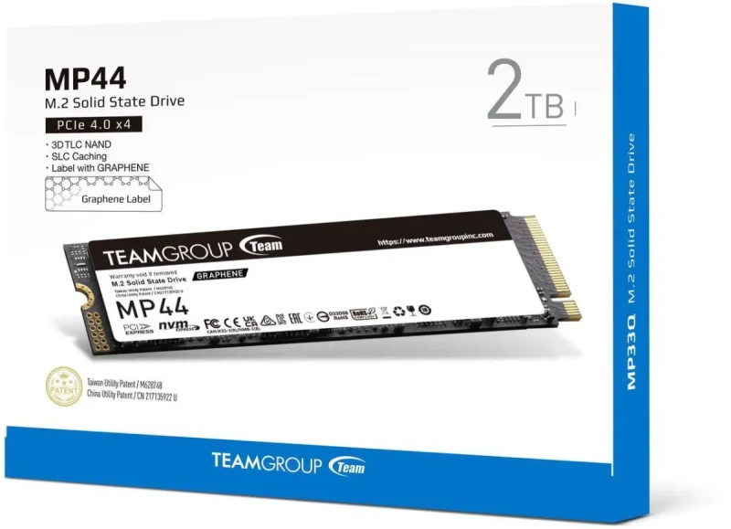 Team Group MP44 M.2 2280 2TB PCIe 4.0 x4 with NVMe Laptop & Desktop & NUC & NAS Internal Solid State Drive (SSD), (R/W Speed up to 7,400/7,000MB/s) TM8FPW002T0C101 - Image 4