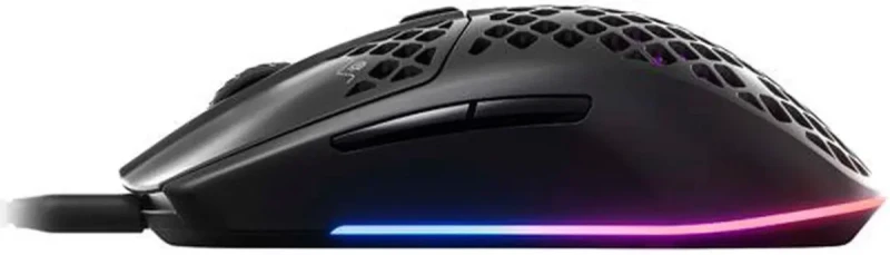 SteelSeries AEROX 3 2022 62611 Onyx 6 Buttons USB-C Wired Optical Gaming Mouse - Image 2