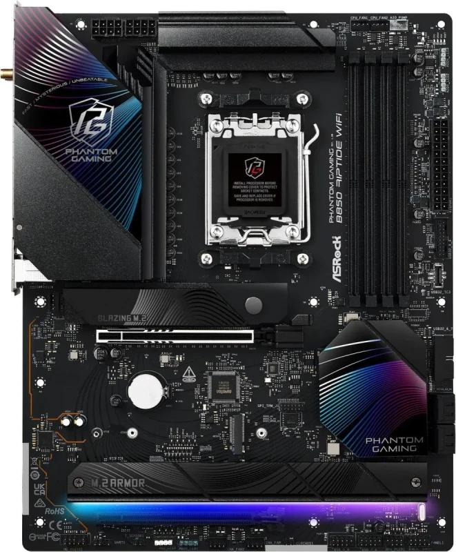ASRock B850 RIPTIDE WIFI AM5 AMD B850 ATX Motherboard - Image 3