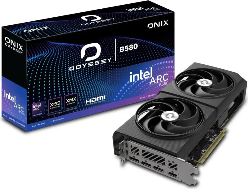 ONIX ODYSSEY Arc B580 12GB GDDR6 PCI Express 4.0 x8 ATX Graphics Card 8346-00178 - Image 6