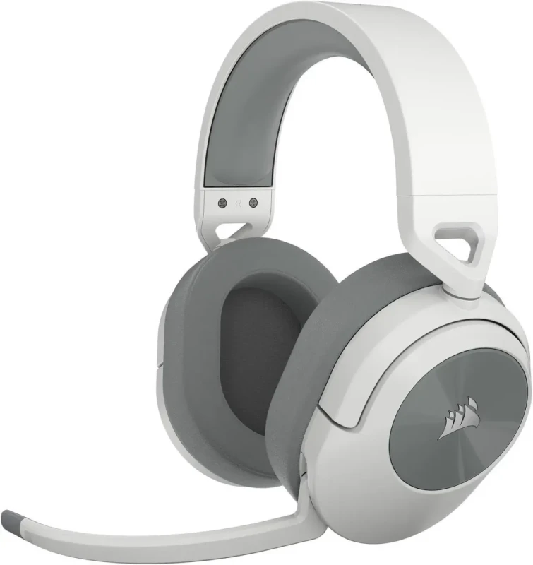 CORSAIR HS55 WIRELESS Gaming Headset, Lightweight, Bluetooth - Dolby 7.1 Surround Sound - iCUE Compatible - PC, MAC, PlayStation, Mobile - White - Image 2