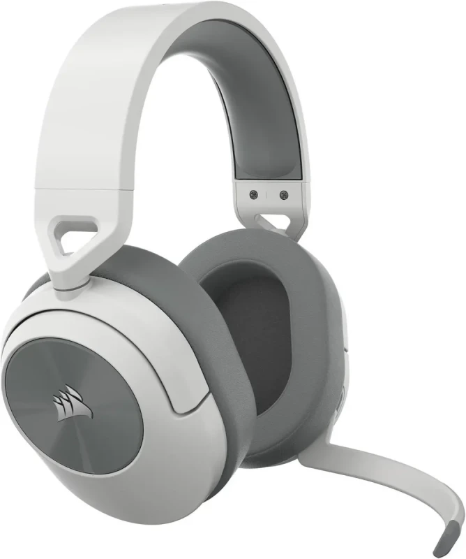 CORSAIR HS55 WIRELESS Gaming Headset, Lightweight, Bluetooth - Dolby 7.1 Surround Sound - iCUE Compatible - PC, MAC, PlayStation, Mobile - White - Image 11
