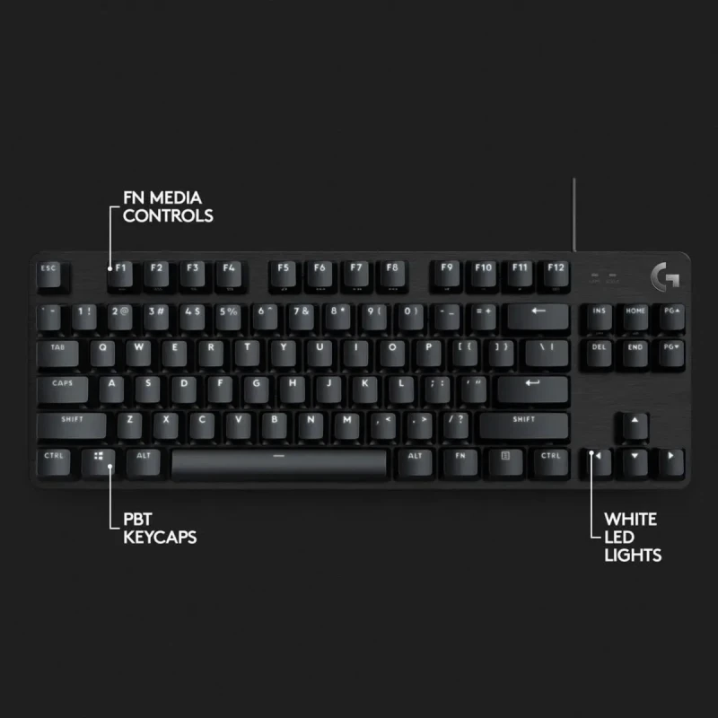 Logitech G413 TKL SE Mechanical Gaming Keyboard - Compact Backlit Keyboard with Tactile Mechanical Switches, Anti-Ghosting, Compatible with Windows, macOS - Black Aluminum - Image 18