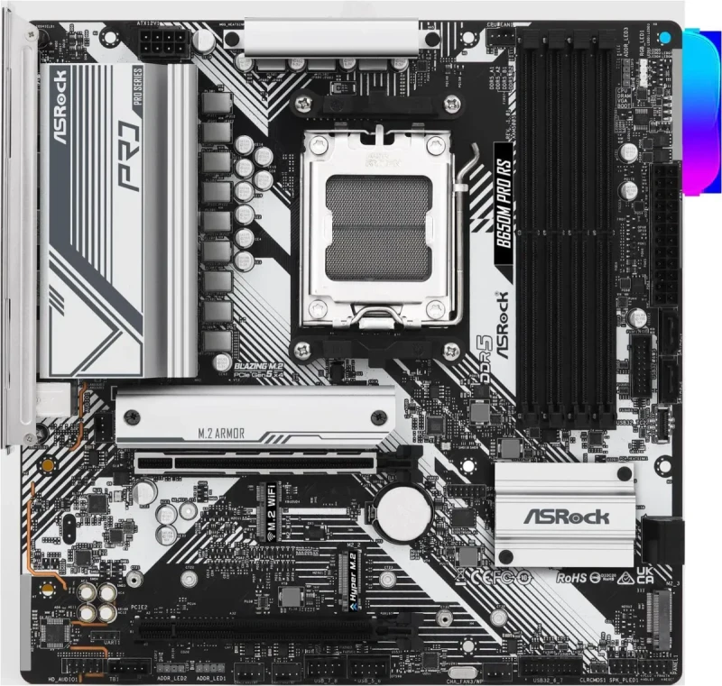 ASRock B650M PRO RS AM5 AMD B650 Micro ATX Motherboard - Image 3
