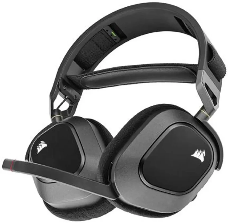 Corsair HS80 RGB WIRELESS Premium Gaming Headset with Dolby Atmos Audio (Low-Latency, Omni-Directional Microphone, 60ft Range, Up to 20 Hours Battery Life, PS5/PS4 Wireless Compatibility) Black - Image 15
