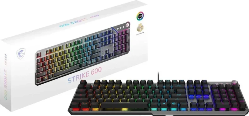 MSI Strike 600 RGB Mechanical Gaming Keyboard - Silent Switches - Image 6