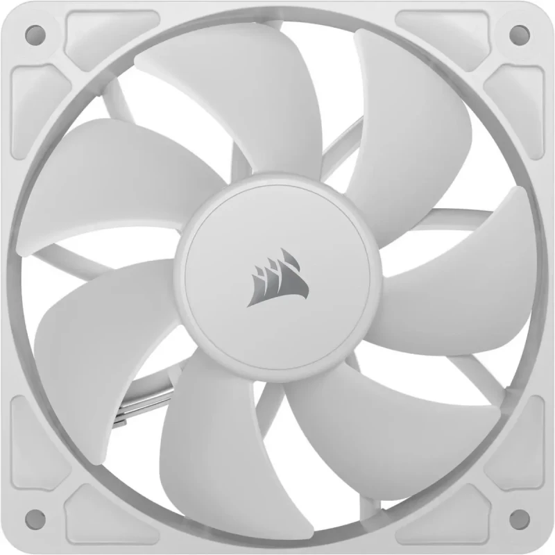 CORSAIR RS120 PWM 120mm Fan - White - Simplified Control - Daisy-Chain 4-Pin PWM Connection - Concentrated AirGuide Cooling - Magnetic Dome Bearing - Image 4