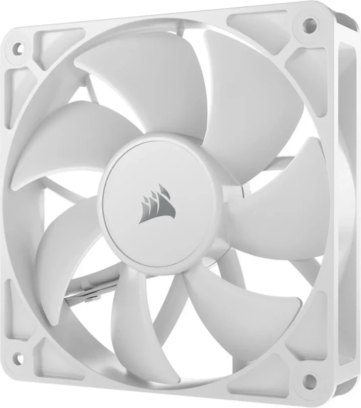 CORSAIR RS120 PWM 120mm Fan - White - Simplified Control - Daisy-Chain 4-Pin PWM Connection - Concentrated AirGuide Cooling - Magnetic Dome Bearing - Image 6