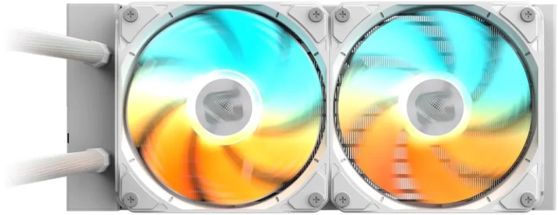 GIGABYTE GAMING 240 ICE liquid CPU Cooler, 240mm Radiator with 2x 120mm low noise ARGB Fans, compatible with Intel LGA 1851, 1700, 115X, 1200, and AMD AM5, AM4 (GIGABYTE GAMING 240 ICE) - Image 3