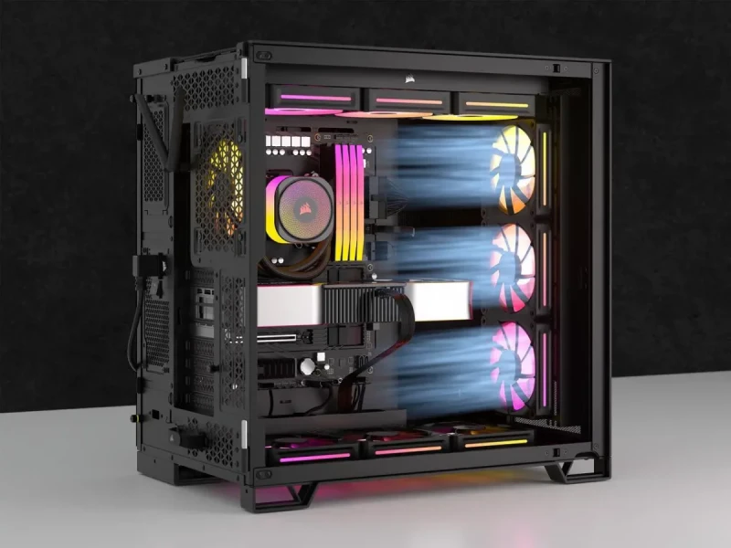 CORSAIR iCUE LINK LX120 RGB 120mm PWM Fan Expansion - Dual Light Loops - Requires iCUE LINK System Hub (Sold Separately) - CORSAIR AirGuide Technology - Image 12