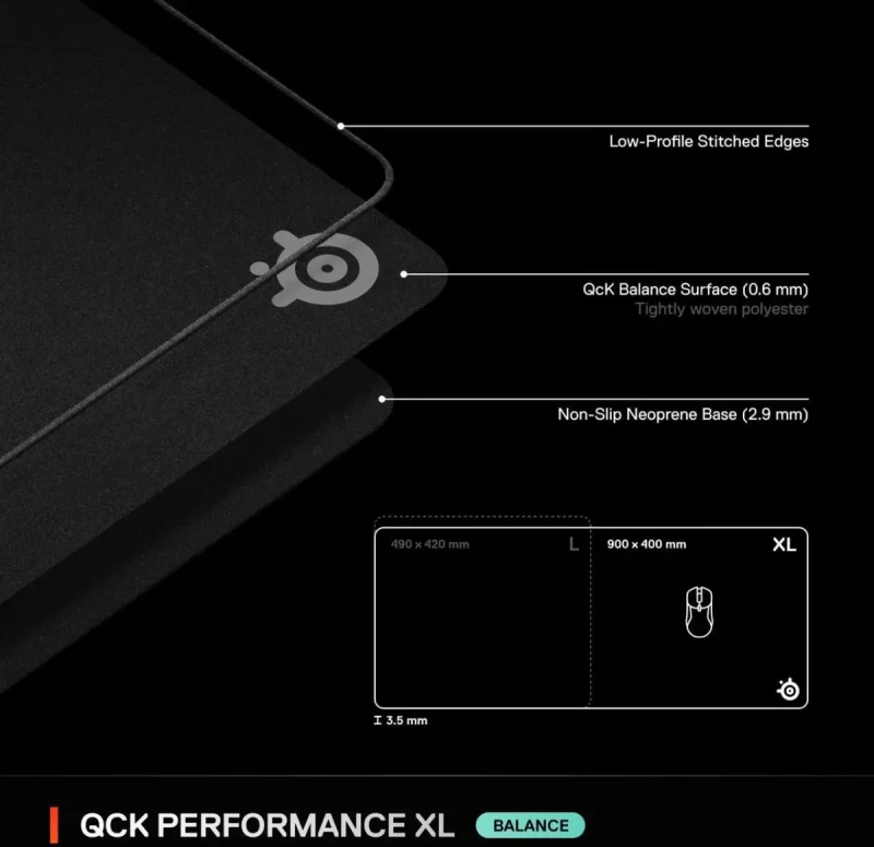 SteelSeries QcK Balance XL Mouse Mat - Image 10