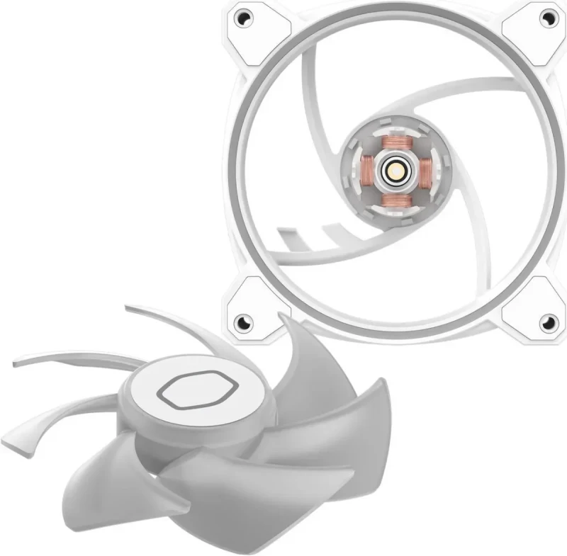 Cooler Master MasterFan MF120 Halo² White 3in1 PC Case|Liquid Cooler|Air Cooler Fan, Dual Loop Gen 2 ARGB LEDs Rings, Dynamic PWM 120mm 2,050 RPM, Air Balance Blades, Hybrid Frame (MFL-B2DW-213P2-R2) - Image 13