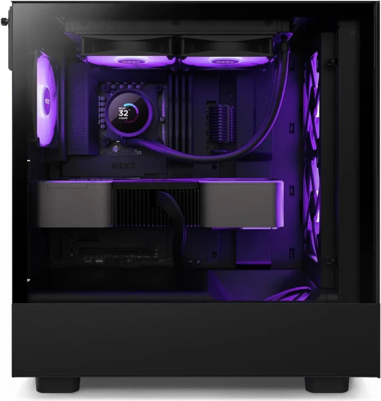 NZXT F120 RGB Core Fan - RF-C12SF-B1 - 120mm Hub-Mounted RGB Fan - Sublime RGB Lighting - PWM Control - Single, 120mm Case Fan - Black(573) Case Fans - Image 8
