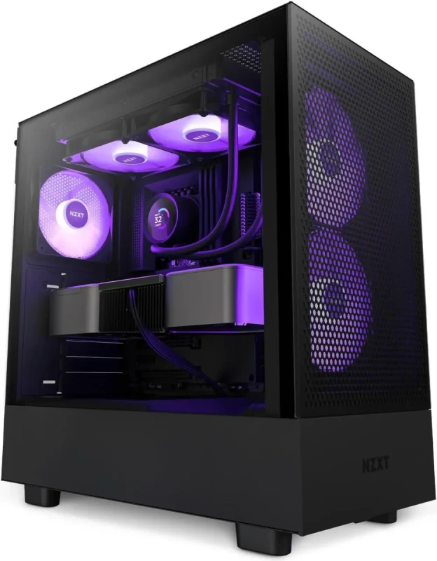 NZXT F120 RGB Core Fan - RF-C12SF-B1 - 120mm Hub-Mounted RGB Fan - Sublime RGB Lighting - PWM Control - Single, 120mm Case Fan - Black(573) Case Fans - Image 10