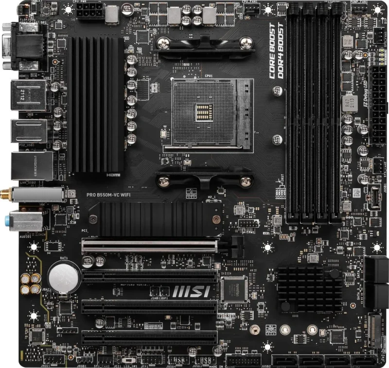 MSI PRO PRO B550M-VC WIFI AM4 AMD B550 MATX AMD Motherboard - Image 3