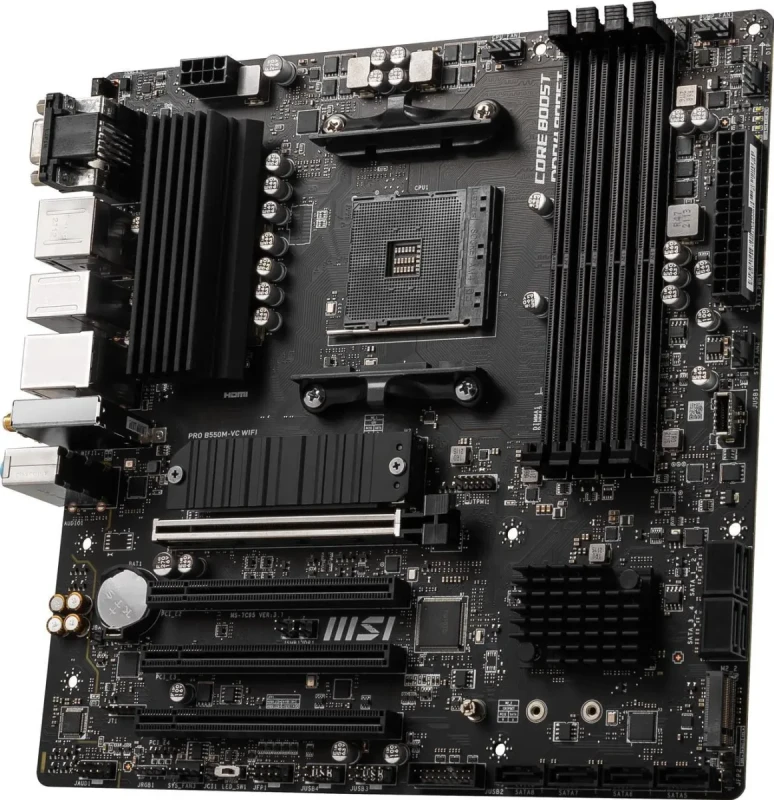 MSI PRO PRO B550M-VC WIFI AM4 AMD B550 MATX AMD Motherboard - Image 5