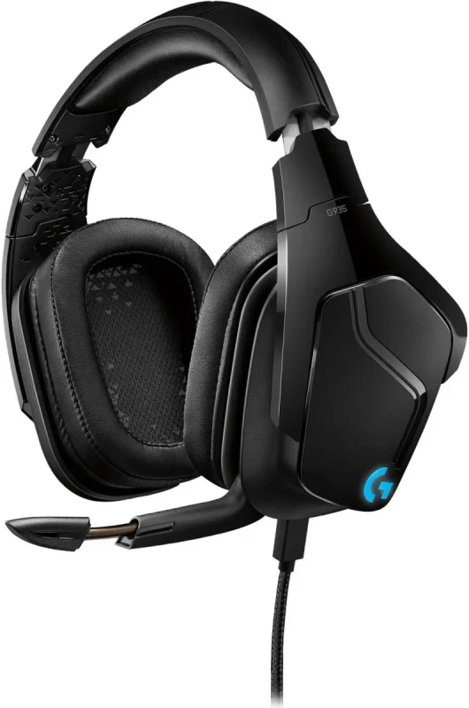 Logitech G935 Wireless DTS:X 7.1 Surround Sound LIGHTSYNC RGB PC Gaming Headset - Black/Blue - Image 2