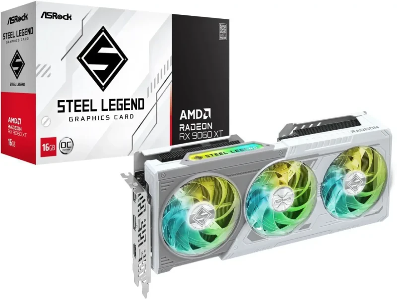 ASRock Steel Legend Radeon RX 9060 XT 8GB GDDR6 PCI Express 5.0 x16 Graphics Card RX9060XT SL 8GO RX 9060XT - Image 9