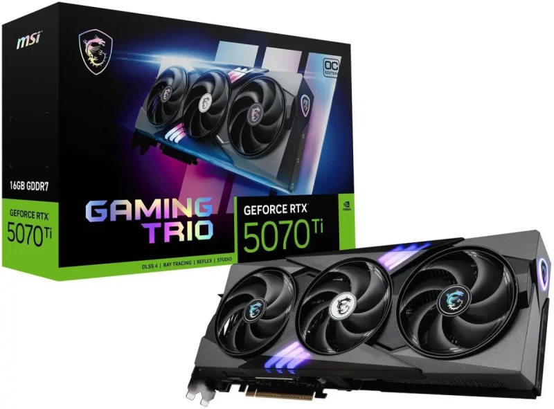 MSI Gaming GeForce RTX 5070 Ti 16GB GDDR7 PCI Express 5.0 Graphics Card RTX 5070 Ti 16G GAMING TRIO OC - Image 13