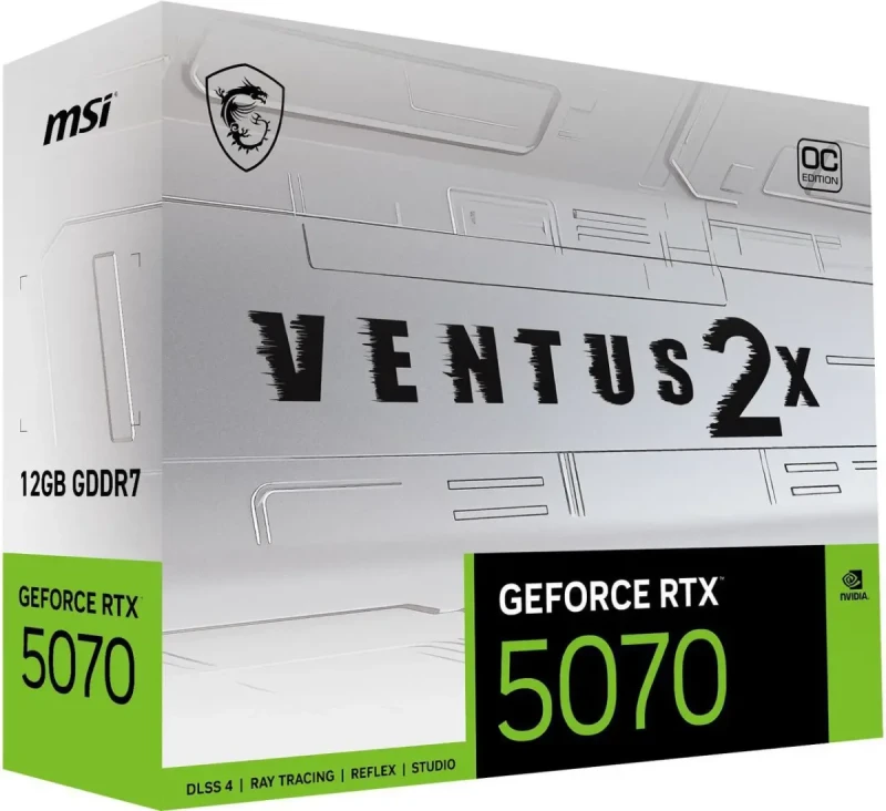 MSI Ventus GeForce RTX 5070 12GB GDDR7 PCI Express 5.0 Graphics Card RTX 5070 12G VENTUS 2X OC WHITE - Image 10