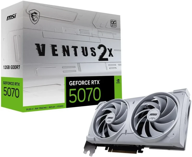 MSI Ventus GeForce RTX 5070 12GB GDDR7 PCI Express 5.0 Graphics Card RTX 5070 12G VENTUS 2X OC WHITE - Image 11