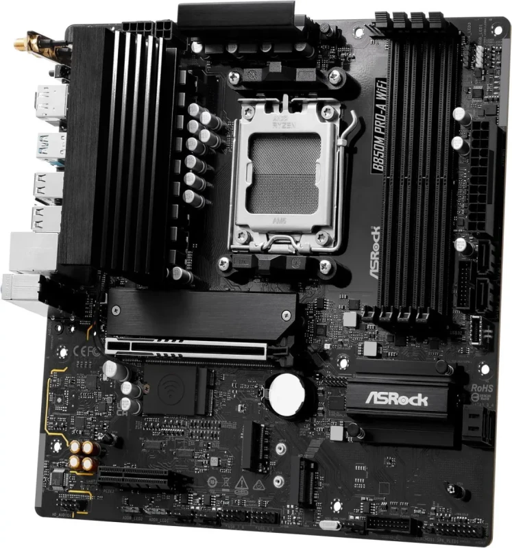 ASRock B850M PRO-A WIFI AM5 AMD B850 Micro ATX Motherboard - Image 5